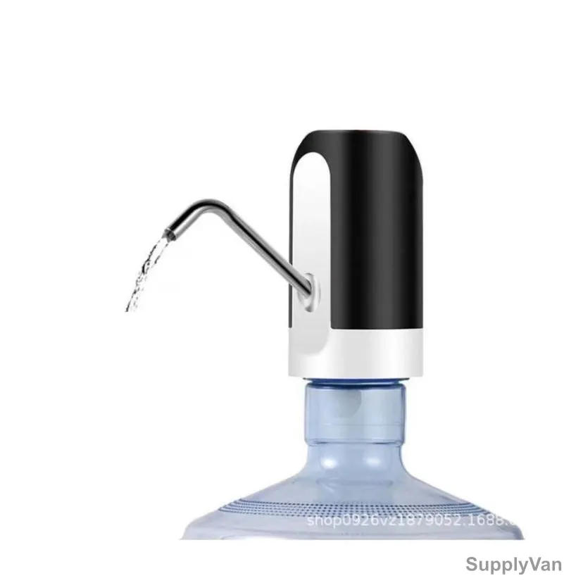Doreen Rechargable Automatic Water Pump Dispenser, 1200mAh, Black/White — image 1