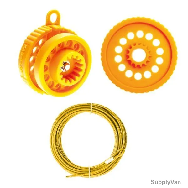 Kab-O-Lok Cable Lockout Set, 39269099, 10 Mtrs, Yellow, 3 PCS/Set