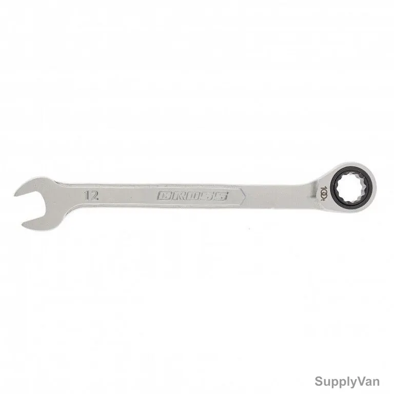 Gross Combination Wrench, 14850, CrV Steel, 12MM