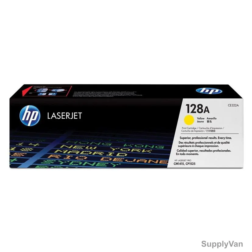 HP Original LaserJet Toner Cartridge, CE322A, 128A, Yellow — image 1