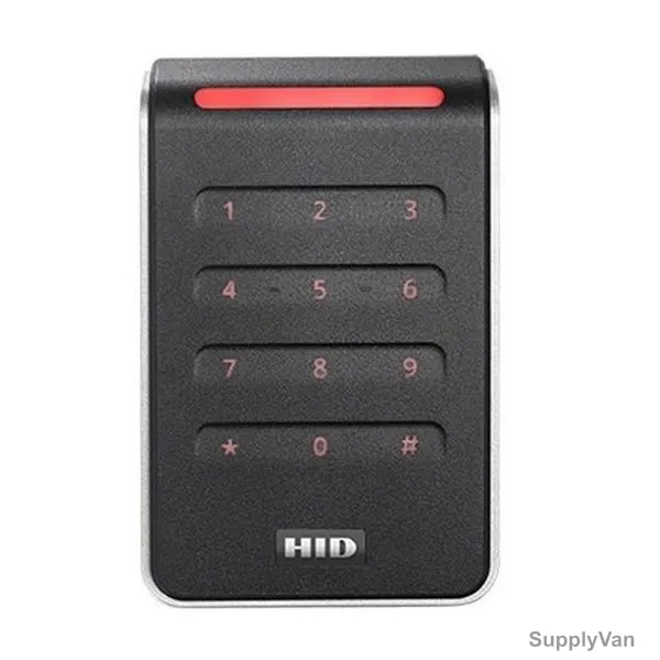 Hid Signo Contactless Smartcard Keypad Reader, 40K, Black/Silver