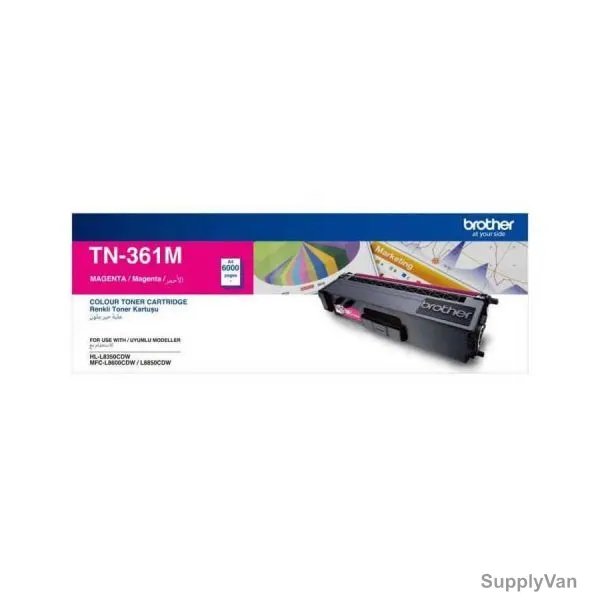 Brother Toner Cartridge, TN-361M, 1500 Pages, Magenta — image 1
