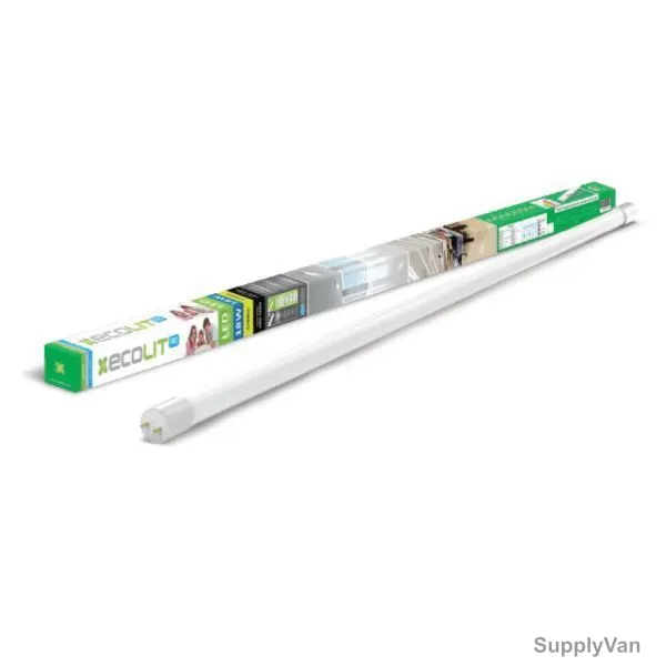 Ecolit LED Tube Light, EL6540W, Milky, 4 Feet, 18W, 2900-3200K