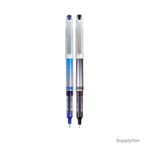 Uni-Ball Ball Point Pen, UB187S-02BE-BK, Eye Needle, 0.7MM Tip, Blue/Black, 2 Pcs/Set