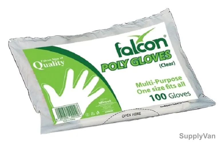 Falcon PE Glove, THPPW107, Clear