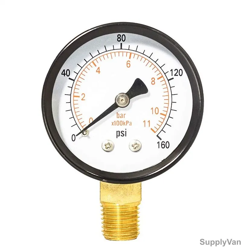 Hunter Pressure Gauge, GP-100-14, ABS/Brass, 4 Feet, 0-21 Bar
