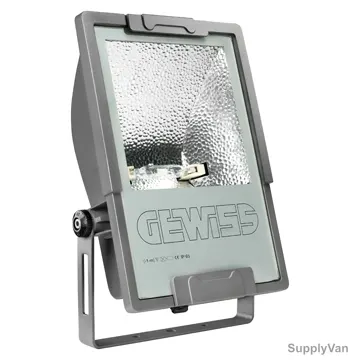 Gewiss Floodlight With Asymmetrical Optic, GW84032M, 150W, Graphite Grey