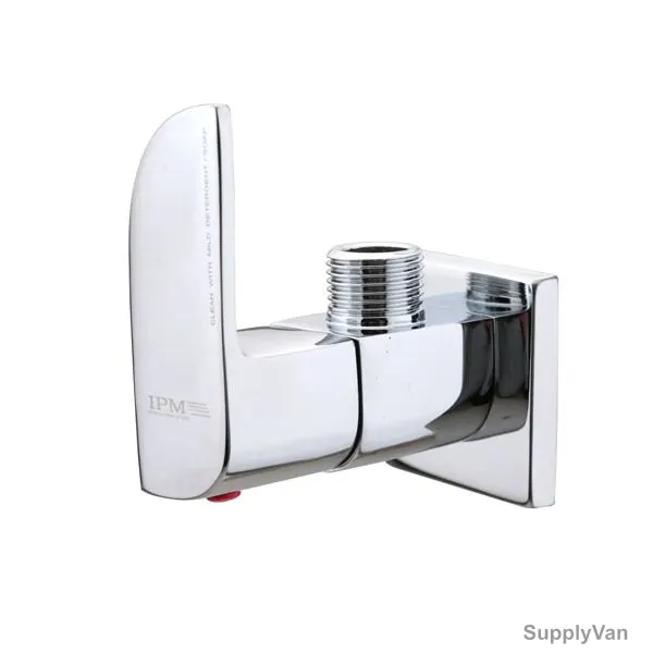 IPM Angle Valve W/ Flange, 562A, Aliva, Brass, Silver