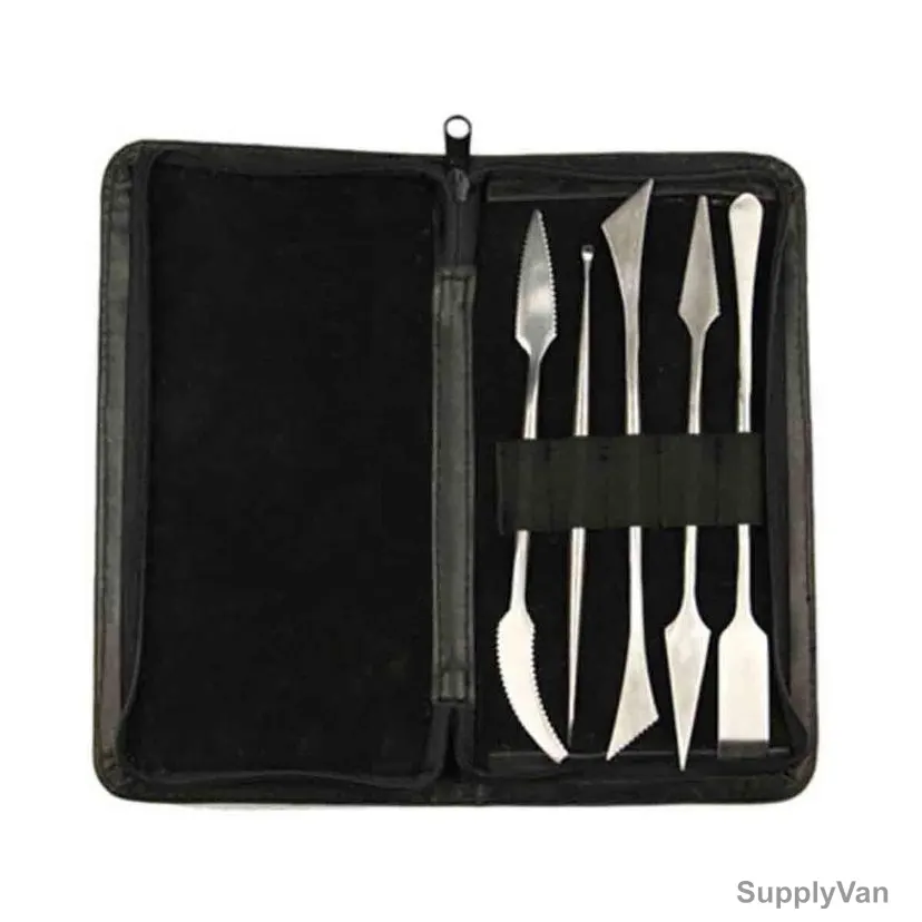 Sinoart Pottery Tool Set, SFT049, 8CM, Stainless Steel, 5 Pcs/Set