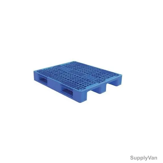 3 Runner Medium Duty Pallet, EPP-03-1210-3R, HDPE/PP, 150MM Height x 1000MM Width x 1200MM Length, Blue