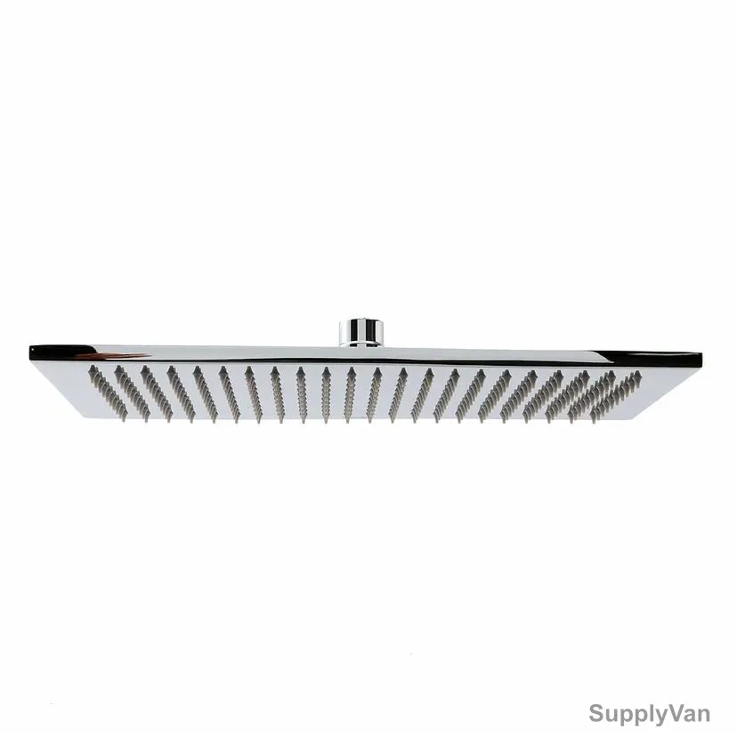 Bold Eco Rain Rectangular Shower Head With Sharp Nozzles, TECSHD1703702, 8MM Thk, 200MM Width x 400MM Length