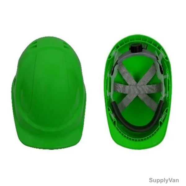 Vaultex Safety Helmet With Ratchet Suspension, ABS2, Green