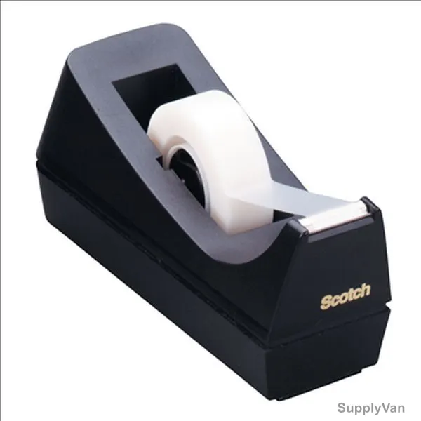 Scotch Desktop Tape Dispenser, C-38, Black