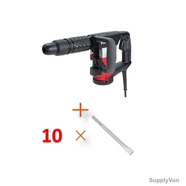 Flex 5 Kg Demolition Hammer With 10 Pcs 400MM SDS-Plus Flat Chisel, DH5-Set, 1050W — image 1