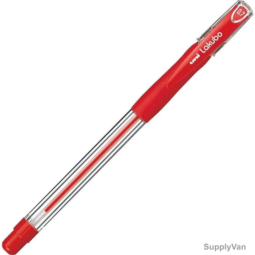 Uni-Ball Ballpoint Pen, SG100F, Lakubo, 0.7MM, Red, 12 Pcs/Pack