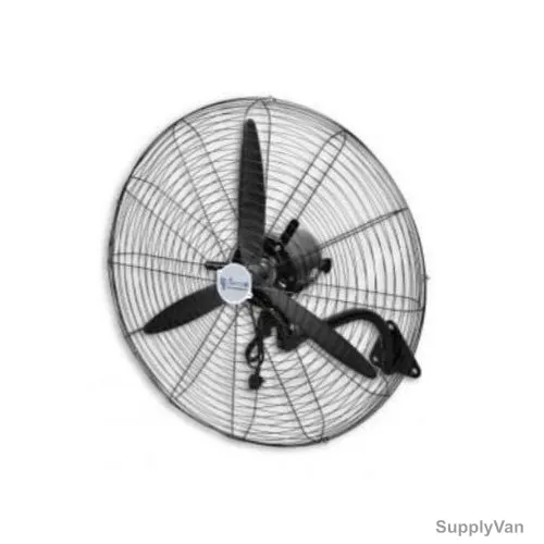 Climate Plus Wall Fan, CM26, 26 Inch Dia, Black