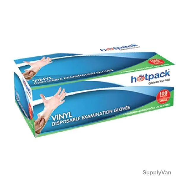 Hotpack Powder Free Vinyl Gloves, VGXLPF, XL, 1000 Pcs/Carton — image 1