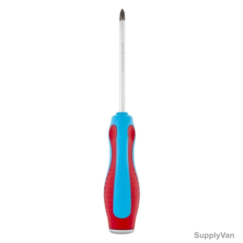Channellock Code Blue Phillips Screwdriver, CL-P204CB, 1/4 Inch Dia, PH2 Tip Size x 4 Inch Blade Length — image 1