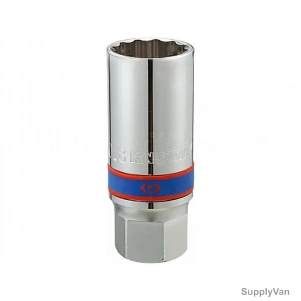 Kingtony Rubber Spark Plug Socket, 463021R, 1/2 Inch Drive, 20.8MM