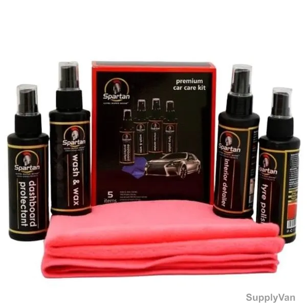 Spartanwax Car Care Kit, WSRP500-W, 5 Pcs/Kit — image 1