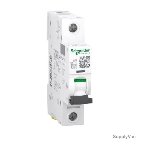 Schneider Electric Miniature Circuit Breaker, A9F54106, 1 Pole, Curve C, 6A