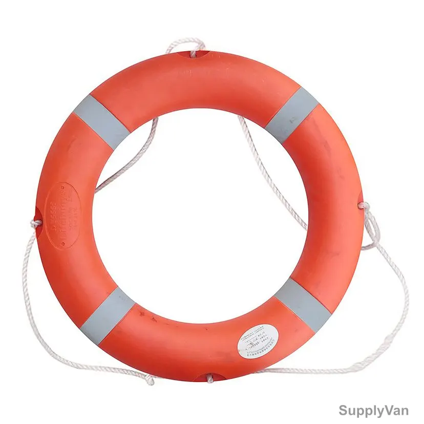 Life Buoy Ring, LFEJKT-SRK, PVC, 45CM Inner Dia x 70CM Outer Dia, Orange — image 1