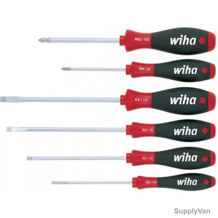Wiha Screwdriver Set, 302HK6SO, 6PCS