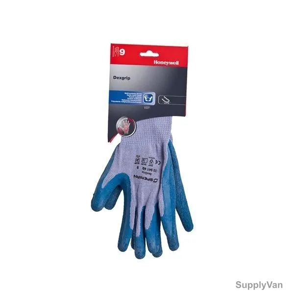 Honeywell Disposable Powder Free Gloves, CRG, DEXGRIP - CARDED, M, Violet Blue, PK20