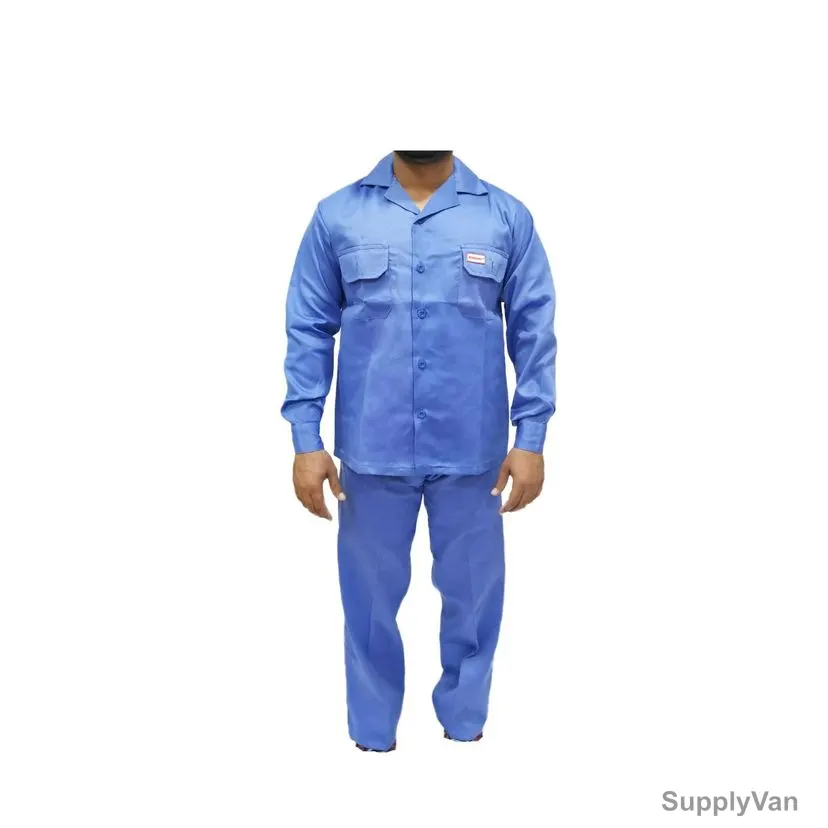 Workman 100% Cotton Pant and Shirt, Size 3XL, Petrol Blue
