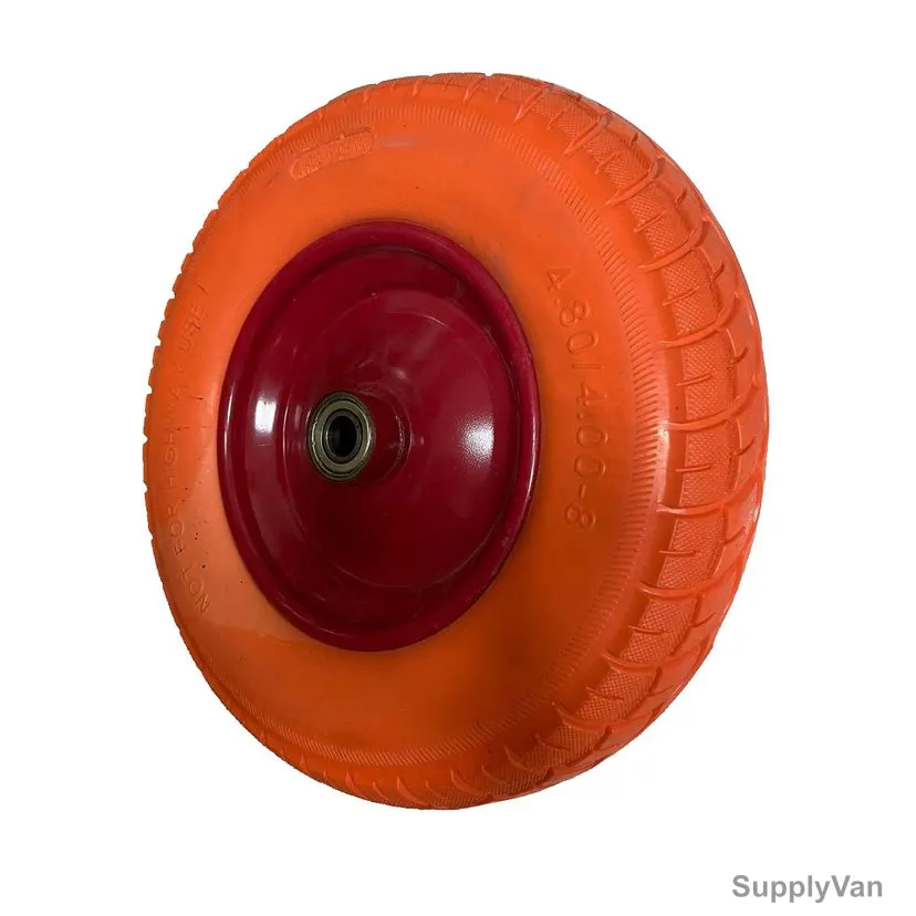 Foam Type Caster Wheel, 25MM x 16 Inch, Orange