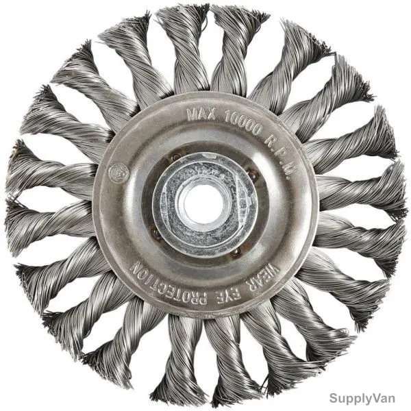 Hawk Wire Wheel Brush, 631131-3248, Twist Knot, w/ Thread, 13x125MM
