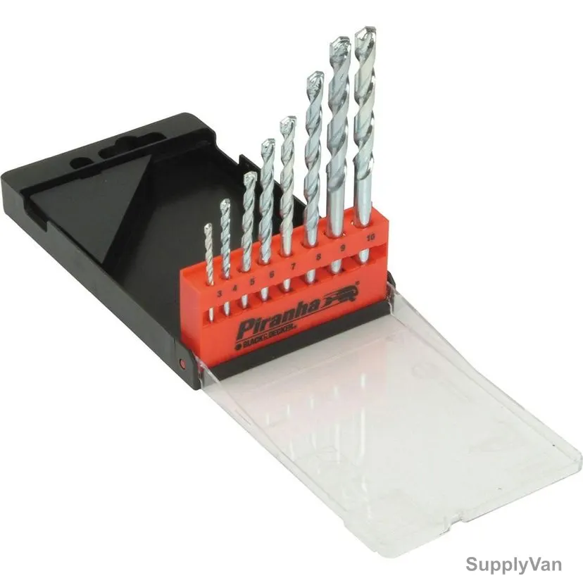 Black and Decker Masonry Drill Bit Set, X56040-QZ, 8PCS