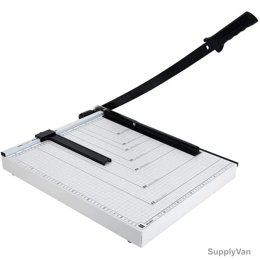 Deli Paper Trimmer, E8012, 18 x 15 Inch, 12 Sheets, White