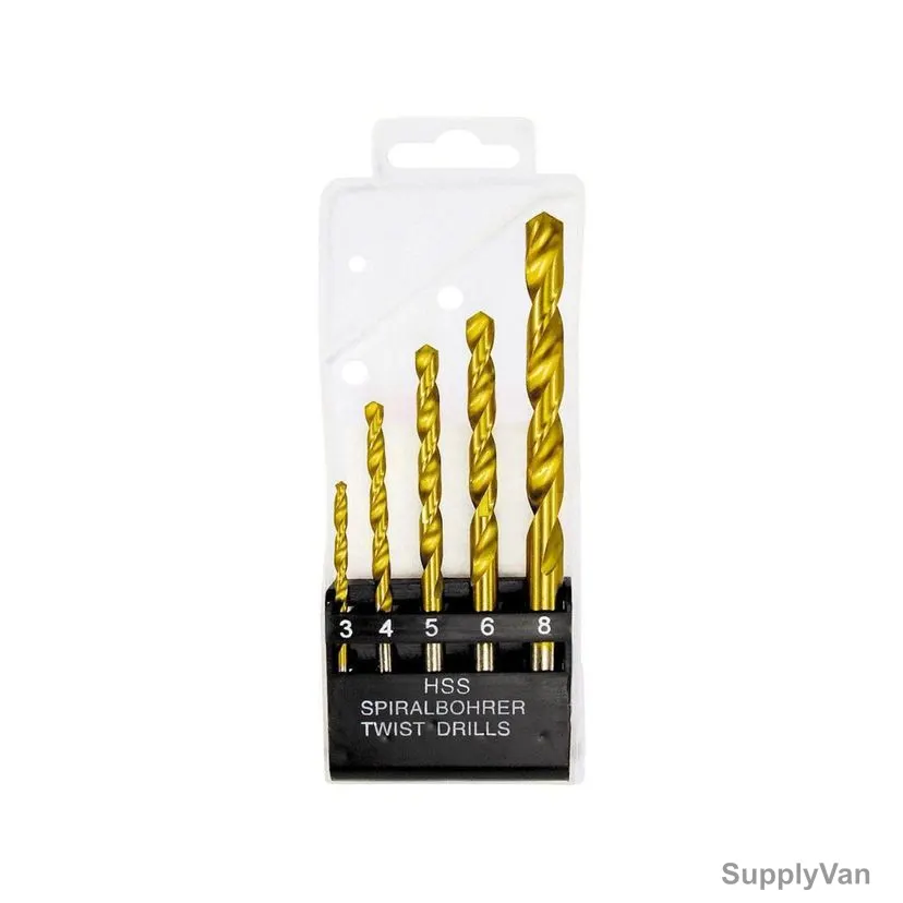 Mtx HSS Metal Drill Bit Set, 723839, Steel, 3-8MM, 5 Pcs/Set