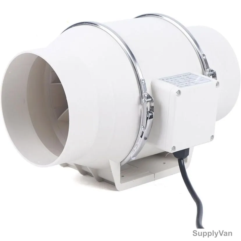 Cavil Incline Duct Exhaust Fan, C-ICF4-UTH, 113W, 4 Inch Dia, White — image 1