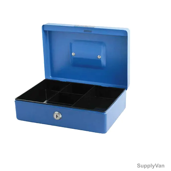 Carl Cash Box, CB-2010, 10 Inch, Blue — image 1