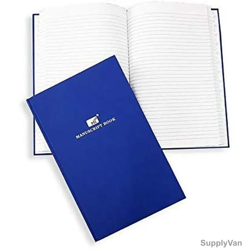 PSI Manuscript Book, PSMB1083Q, 8 x 10 Inch, 3QR, 144 Pages, Blue