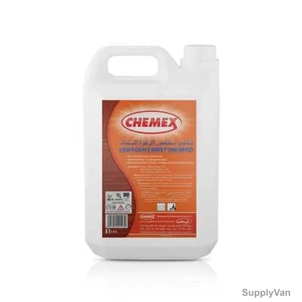 Chemex Low Foam Carpet Shampoo, 5 Litre, 4 Pcs/Pack