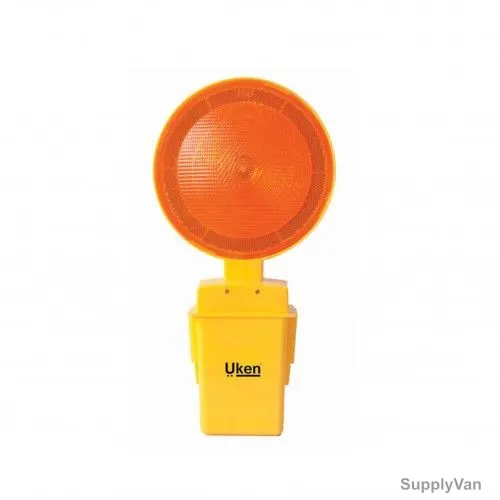 Uken LED Road Light With Single Battery, U6312, 4R25, 6V, Amber