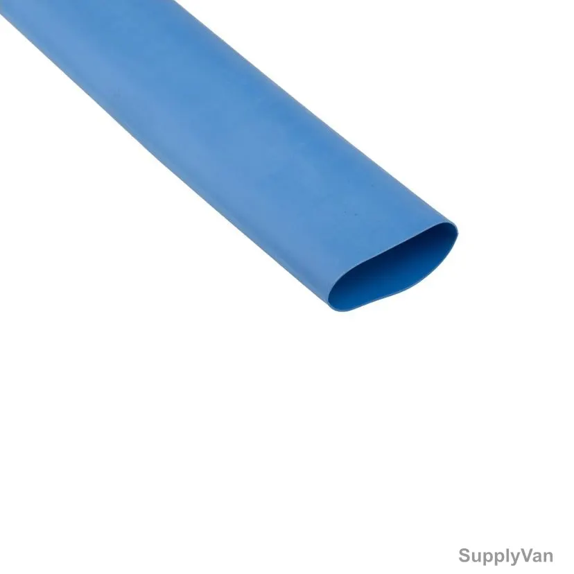 Aftec Heat Shrink Sleeve, HSS-15, 15MM ID Before Shrinking x 7.5MM ID After Shrinking, 100 Mtrs Length, Blue — image 1