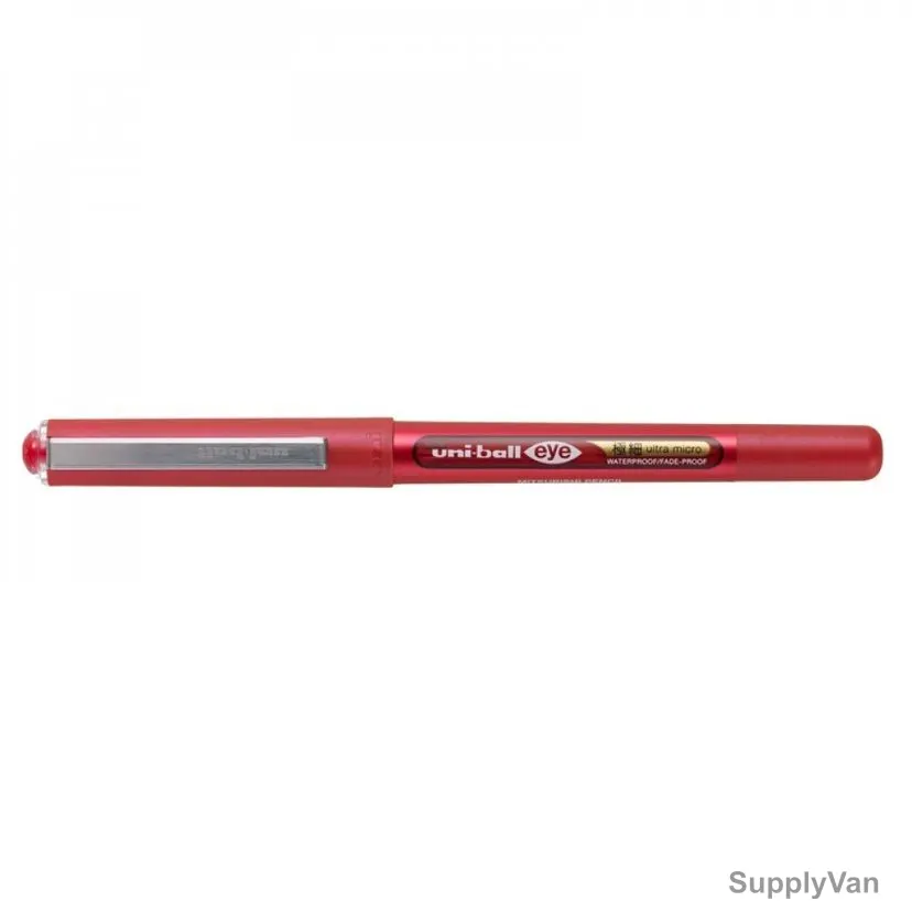 Uni-Ball Ball Point Pen, UB150-38-RD, Eye Ultra Micro, 0.38MM Tip, Red, 12 Pcs/Pack