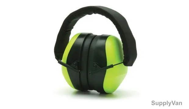 Pyramex Ear Muff, PM8031, Hi-Vis Lime