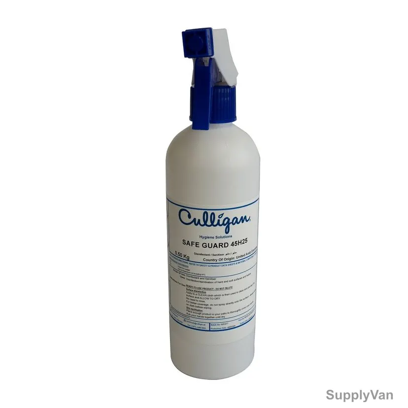 Culligan Multipurpose Disinfectant Solution, 45H25, Safe Guard, DM Approved, 500ML