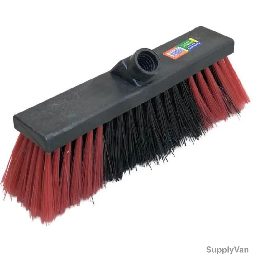 AKC Hard Broom With Stick, HB07-BH01, Plastic, 30CM, Red/Black — image 1