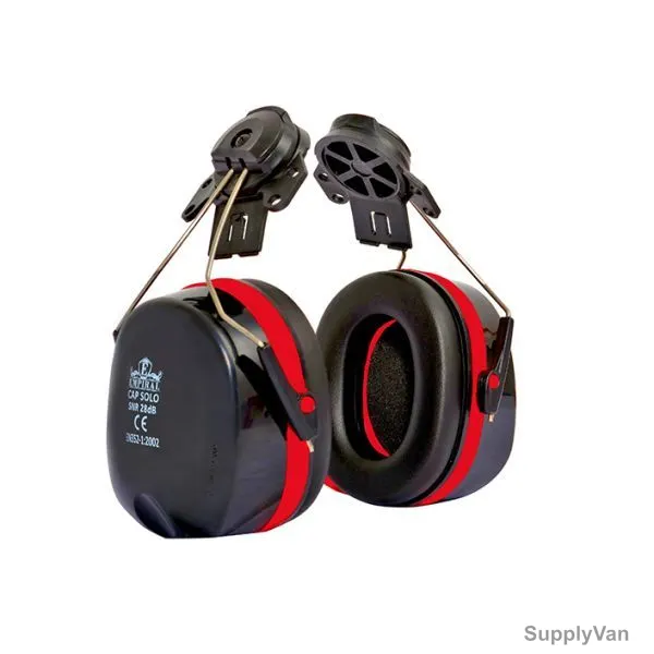 Empiral Headband Type Earmuff, E112201222, Cap Solo, Black and Red — image 1