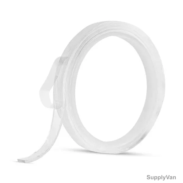 Aibecy Reusable Double Sided Adhesive Tape, Acrylic, 10MM x 1 Mtrs, Clear — image 1