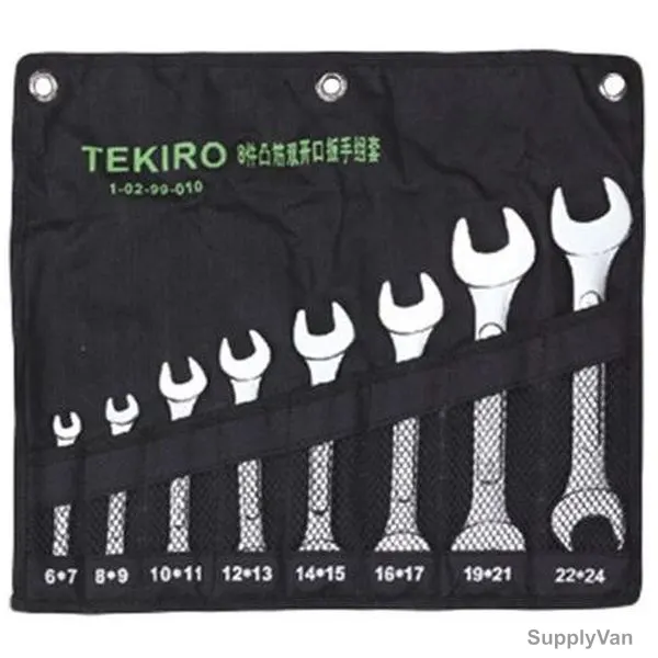Tekiro Open End Wrench Set, W-O08SM, 8PCS