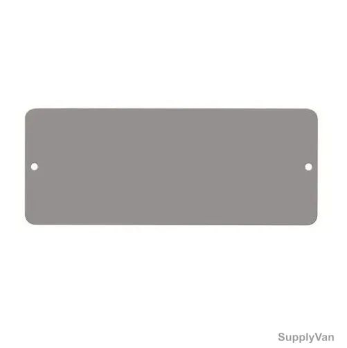 MK Blank Plate for Floor Box, CXP30201, Pre-Galvanised Steel, 19.2 x 10CM, Grey