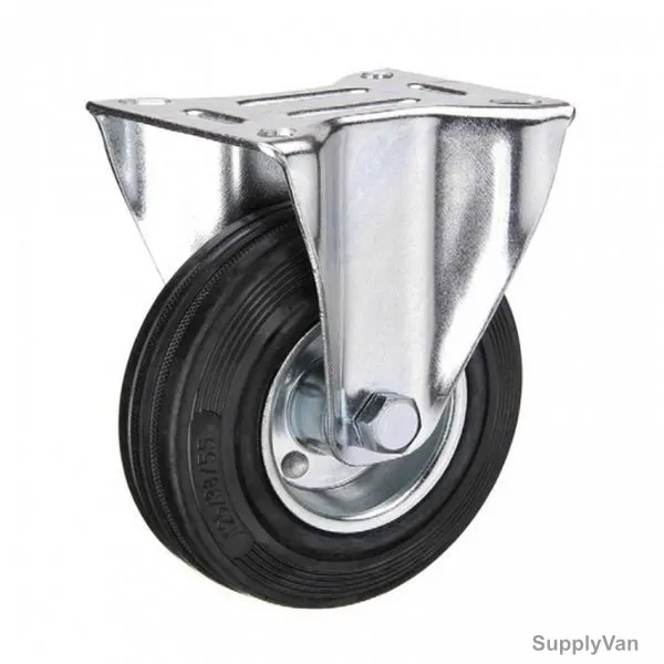 Liemke European Type Fixed Caster, 18-11-6-13-3-10, Rubber, 200 x 50MM, 180 Kg — image 1