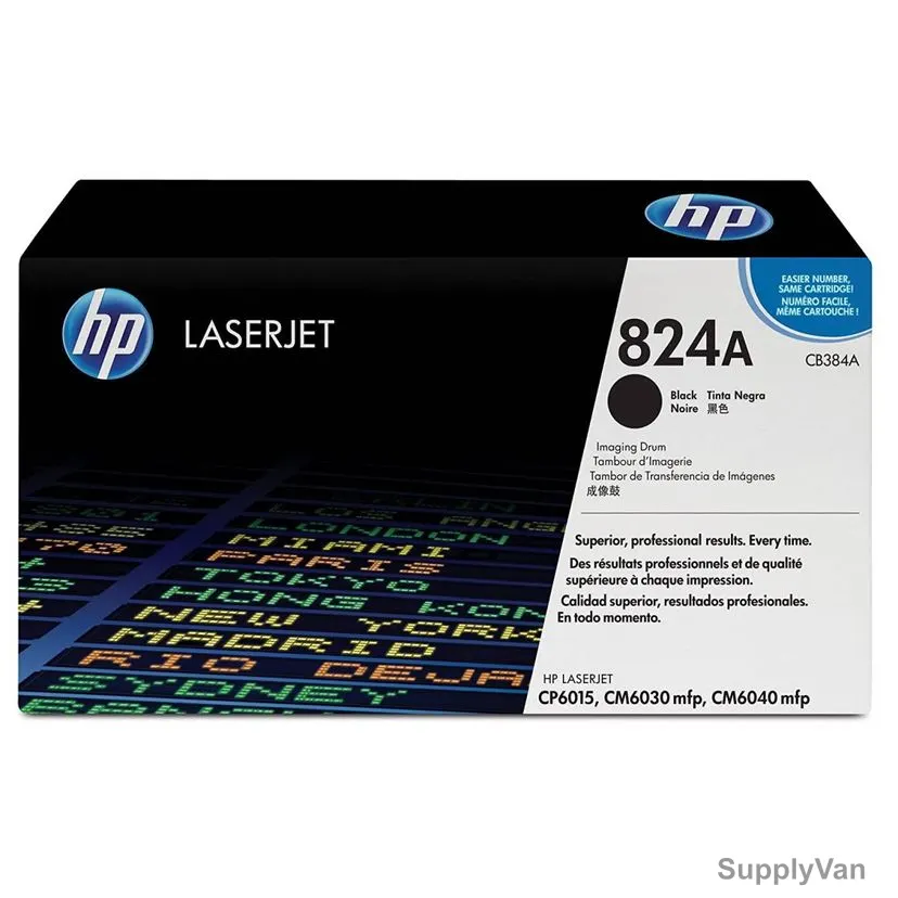 HP LaserJet Image Drum, CB384A, 824A, 23000 Pages, Black